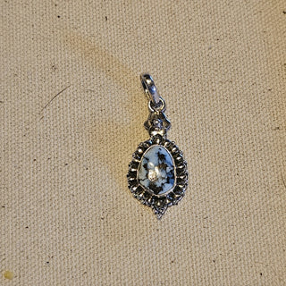 Sterling golden hill  turquoise  pendant