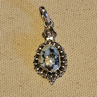 Sterling golden hill  turquoise  pendant