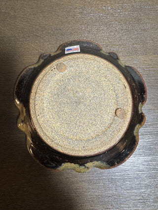 Crackle Glass Studio Pottery Tealight Holder|77421