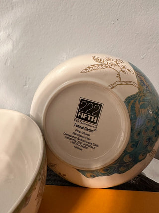 Bowl SET 2, B- Peacock Garden MTS