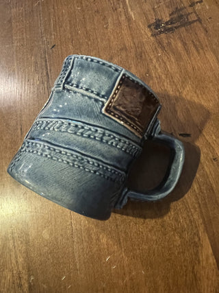 Vintage blue jean small mug|85270
