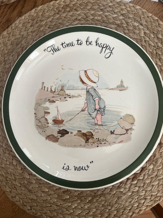 SWEET VINTAGE HOLLY HOBBIE SEASHORE PLATE 1972