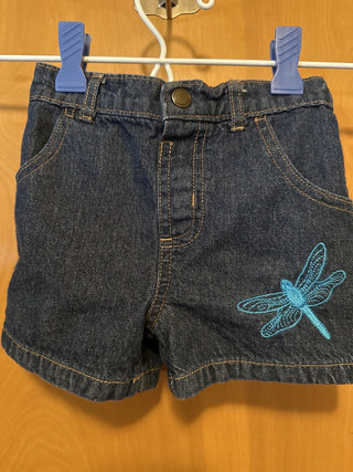 Embroidered denim shorts. Size 12 M. #SM  RSV|88751