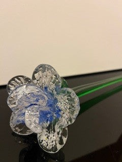 #2906 Blue Glass Flower
