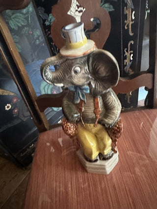 Vintage Italian Bardie Ubaldo GOP Political Party Elephant Red Wine Decanter 11" #47 VV MTS|97546