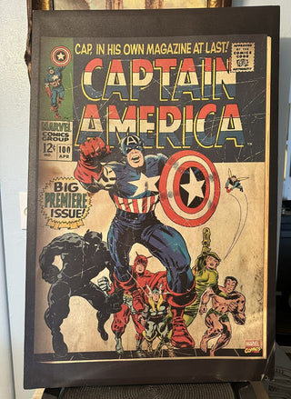 Capt Amer 24x36 Canvas MTS|73106