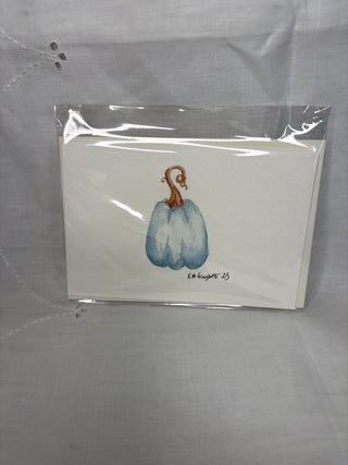 Original Pumpkin Watercolor Card 4x6 RSV