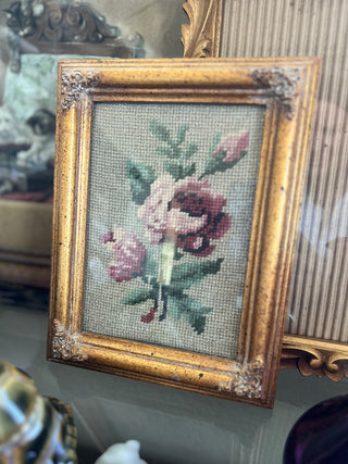 Antique wood frames needlepoint|72095