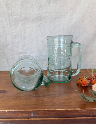 Vintage Coca Cola Stein Glass Pair (LZD - RSV)|143834