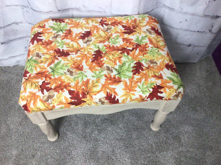 Fall Leaves Upholstered Bench RSV