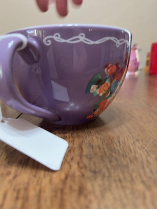 Disney Store LARGE purple Alice in Wonderland Tea Party Mug