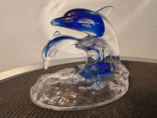 Dolphin HandBlown swimming together MTS|91427