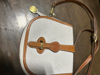 10H Vintage Dooney & Bourke Bag (white/brown) MTS|117385