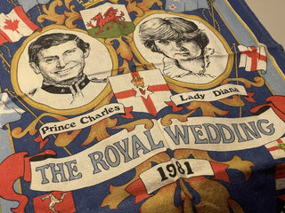 '81 Charles & Diana Royal Wedding Tea Towel--SP RCD