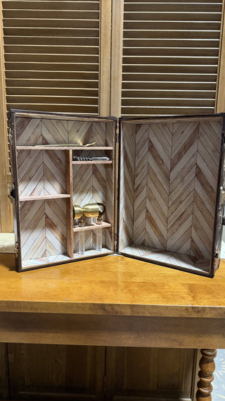 NY Up-cyled Small Wooden Mini Bar RCD|122896