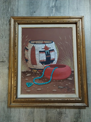 Jimmy Yellowhair Navajo Painting|61034