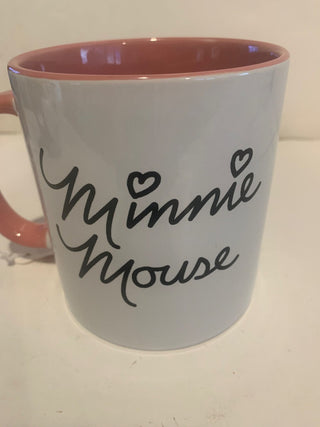 Disney Minnie pink/white 20 oz mug. MTS