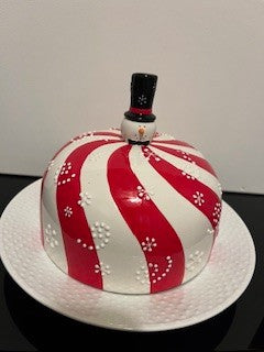 #2641 Snowman Cheese Dome RSV|137911