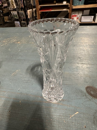 Vintage Lenox Fine Crystal Star Bud Vase Clear Cut Glass #62 VV MTS