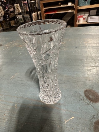 Vintage Lenox Fine Crystal Star Bud Vase Clear Cut Glass #62 VV MTS