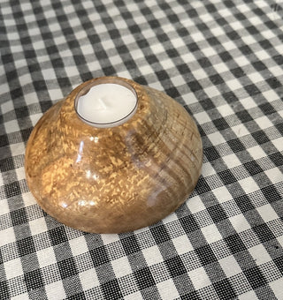 Solid Wood Hand Turned Candleholder MTS|106879