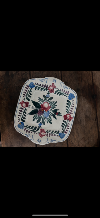 10H Sarreguemines Plate Hand Painted MTS|113239