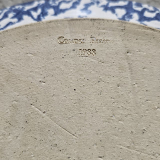 Vintage Connie Prairie Pottery - Blue + White Plate|48187