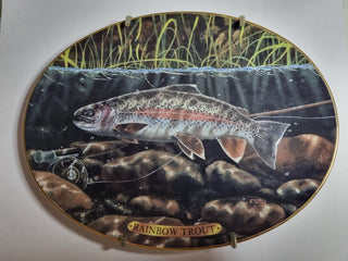 Collectible Plate Trout 8.5"