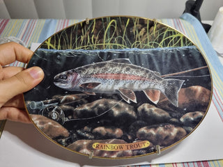 Collectible Plate Trout 8.5"