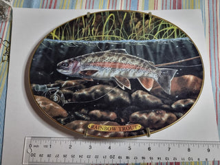 Collectible Plate Trout 8.5"