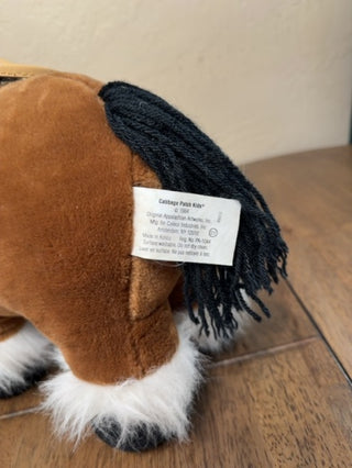 VTG Cabbage Patch Kids Plush Pony Horse 1984 Brown Coleco Appalachian Artworks