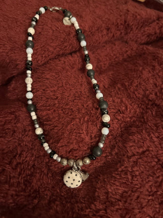 Beaded glass necklace NTS