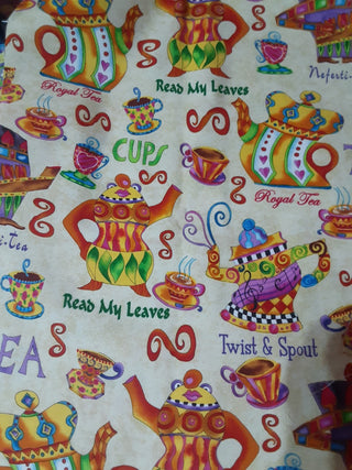 1/4 Yard Tea Cup Fabric|113484