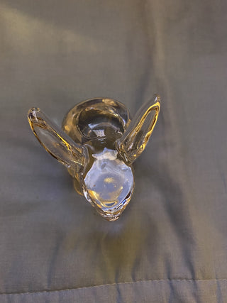 Clear glass rabbit