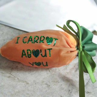 I Carrot About You Velvet Drawstring Bag|64238