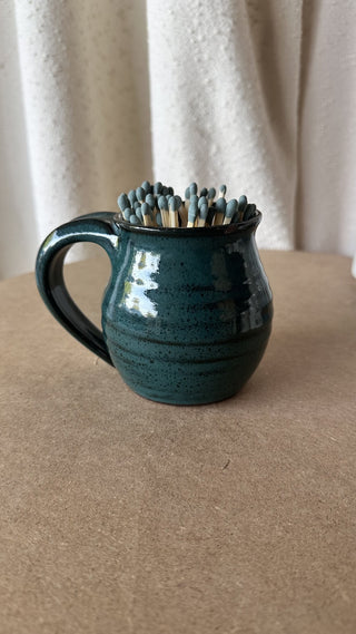 Green Glazed Matchstick Mug (LZD - RSV)|73445