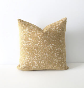 14x21 yellow chenille dots pillow|50839
