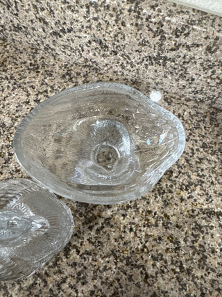AJ - Clear Glass Rooster Dish MTS|75434