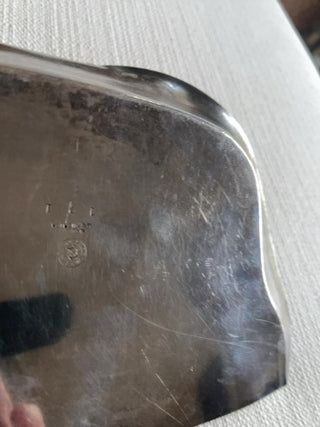Vintage silver plate crumb tray