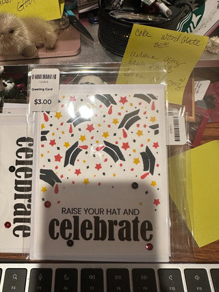 Graduation Card - "Raise your Hat & Celebrate: GF29 RCD