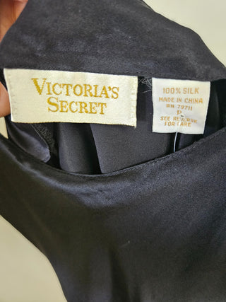 Vtg Victoria's Secret 100% Silk Slip- Size P MTS|111315
