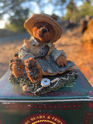 WITH BOX Boyds Bears "Otis... the Fisherman"