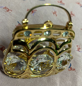 24k Gold Plate with Crystal Purse|57016