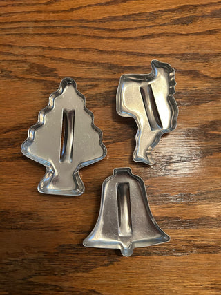 Santa, Tree, and Bell Cookie Cutters    MTS|131792