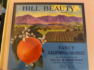 Hill Beauty Authentic Citrus Farm Crate Label EC040 MTS|100295