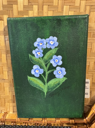 5”x7” Hand Painted Forget-Me-Nots MTB|73951