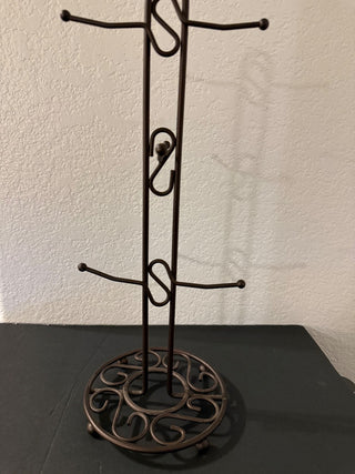 VTG iron coffee cup rack RCD