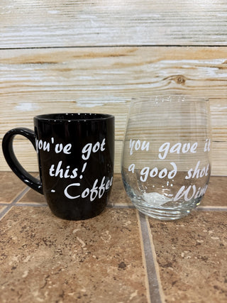 Coffee/Wine Mug and Glass Set RCD|82191