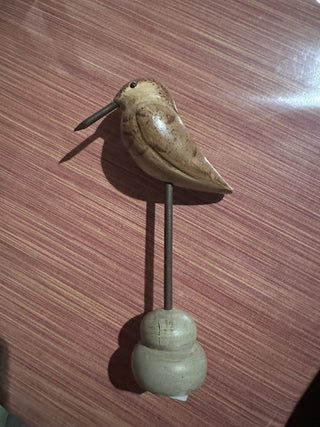 Vintage Hand Carved bird with pointy beak #62 VV MTS