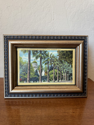 Framed Vtg State Capitol Sacramento Postcard RCD|100984